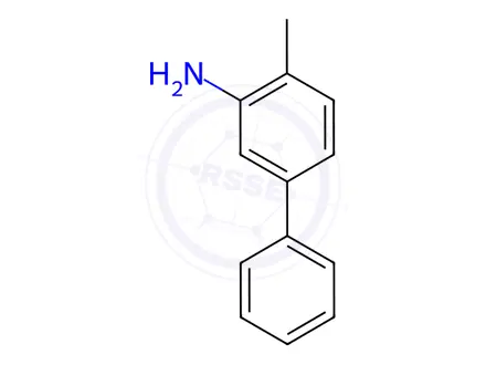 Chemical structure of 5-Phenyl-o-toluidine