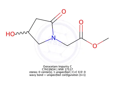Chemical structure of oxiracetam Impurity VI