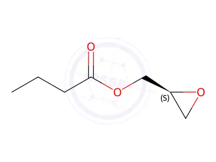 Chemical structure of (S)-(+)-Glycidyl butyrate