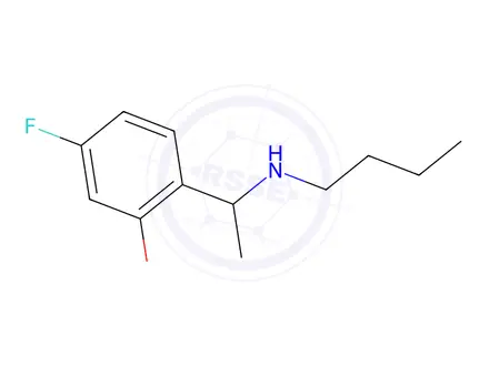 Chemical structure of 2-(1-(Butylamino)ethyl)-5-fluorophenol