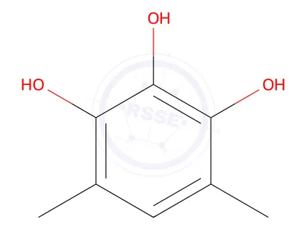 Chemical structure of 4,6-Dimethyl-1,2,3-benzenetriol