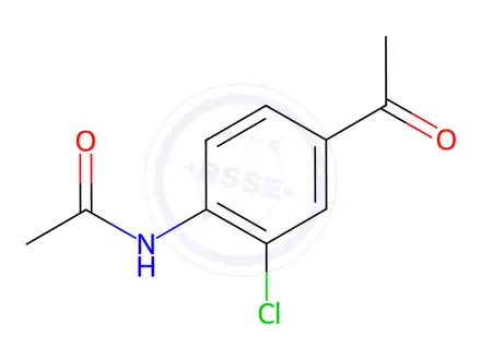 Chemical structure of N-(4-Acetyl-2-chlorophenyl)acetamide