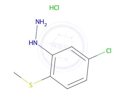 Chemical structure of [5-Chloro-2-(methylthio)phenyl]-hydrazine Hydrochloride