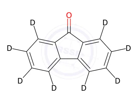 Chemical structure of 9-Fluorenone-d8
