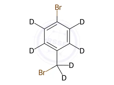 Chemical structure of 4-Bromobenzyl-d6 Bromide