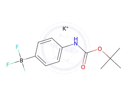 Chemical structure of Potassium (4-((tert-butoxycarbonyl)amino)phenyl)trifluoroborate