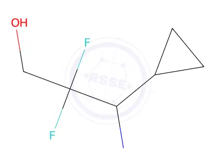 Chemical structure of 3-Amino-3-cyclopropyl-2,2-difluoropropan-1-ol