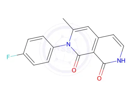 Chemical structure of 2-(4-Fluorophenyl)-3-methyl-2,7-naphthyridine-1,8(2H,7H)-dione