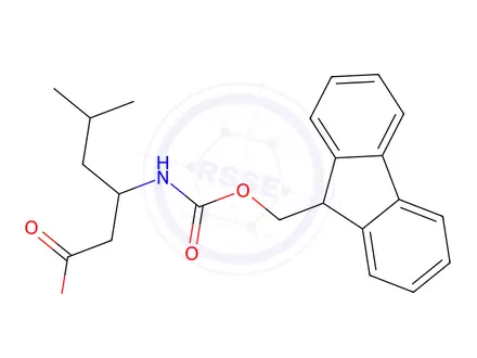 Chemical structure of 3-(9 H-FLUOREN-9-YLMETHOXYCARBONYLAMINO)-5-METHYL-HEXANOIC ACID