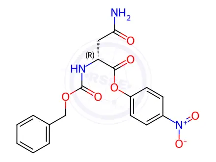 Chemical structure of Z-D-Asn-Onp