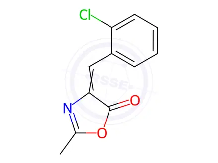 Chemical structure of 4-(o-Chlorobenzylidene)-2-methyloxazol-5(4H)-one