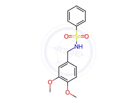 Chemical structure of N-(3,4-dimethoxybenzyl)benzenesulfonamide