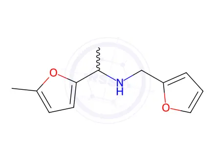 Chemical structure of n-(Furan-2-ylmethyl)-1-(5-methylfuran-2-yl)ethan-1-amine