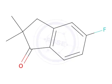 Chemical structure of 5-Fluoro-2,2-dimethyl-2,3-dihydro-1H-inden-1-one
