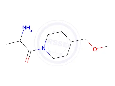Chemical structure of 2-amino-1-[4-(methoxymethyl)piperidin-1-yl]propan-1-one