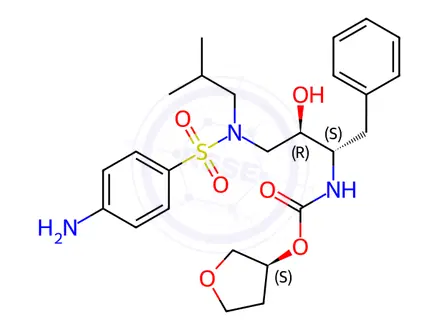 Chemical structure of Amprenavir