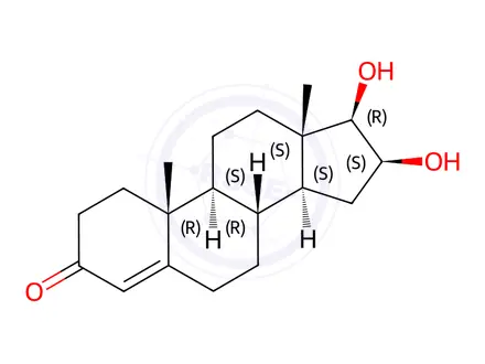 Chemical structure of 16β-Hydroxytestosterone