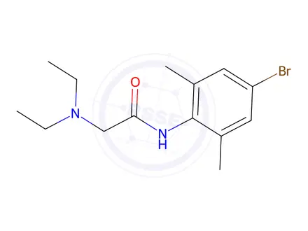 Chemical structure of N-(4-Bromo-2,6-dimethylphenyl)-2-(diethylamino)acetamide