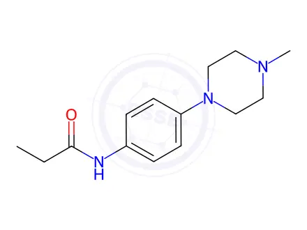 Chemical structure of N-(4-(4-methylpiperazin-1-yl)phenyl)propionamide