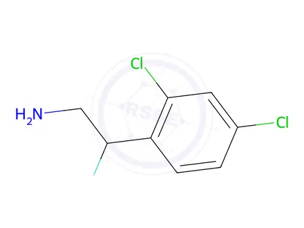 Chemical structure of 2-(2,4-Dichlorophenyl)-2-fluoroethan-1-amine