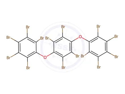 Chemical structure of 1,4-bis(Pentabromophenoxy)tetrabromobenzene