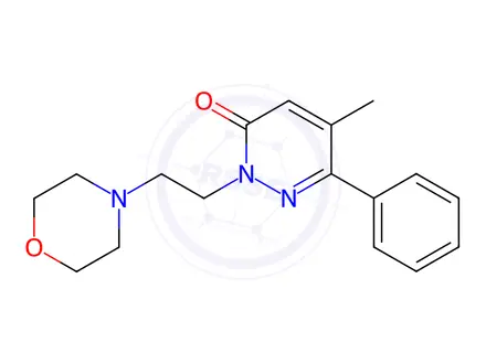 Chemical structure of 5-Methyl-2-(2-morpholinoethyl)-6-phenyl-3(2H)-pyridazinone