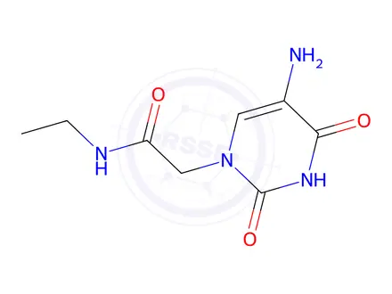 Chemical structure of 2-(5-Amino-2,4-dioxo-3,4-dihydropyrimidin-1(2h)-yl)-N-ethylacetamide