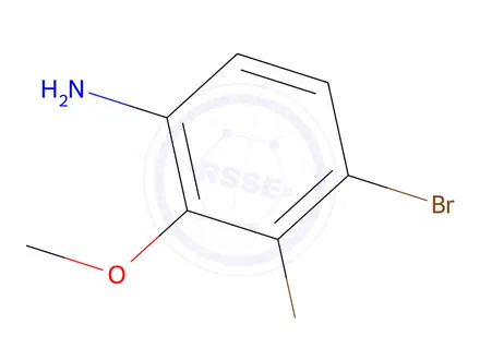 Chemical structure of 2-Methoxy-3,4-dibromo aniline