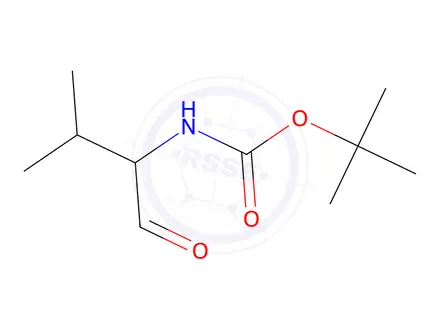 Chemical structure of TERT-BUTYL [(1R)-1-FORMYL-2-METHYLPROPYL]CARBAMATE