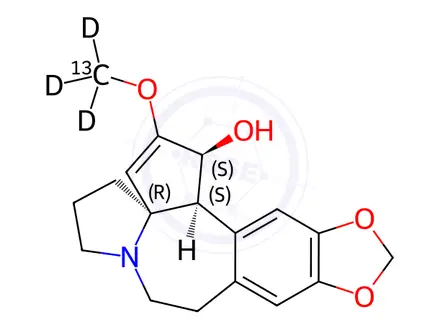Chemical structure of (±)-Cephalotaxine-13C,d3