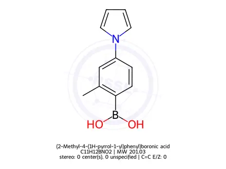 Chemical structure of (2-Methyl-4-(1H-pyrrol-1-yl)phenyl)boronic acid