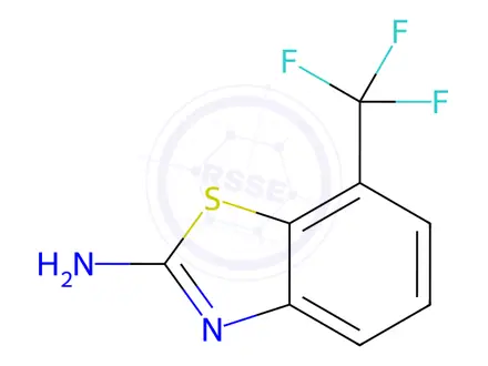 Chemical structure of 7-(trifluoromethyl)benzo[d]thiazol-2-amine