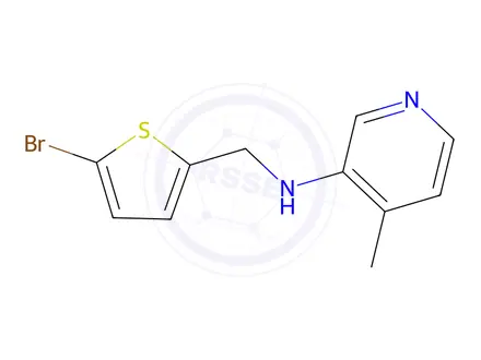 Chemical structure of n-((5-Bromothiophen-2-yl)methyl)-4-methylpyridin-3-amine