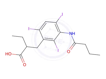 Chemical structure of Tyropanoate Sodium