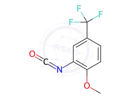 Chemical structure of 2-Isocyanato-1-methoxy-4-(trifluoromethyl)-benzene