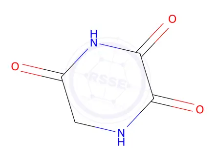 Chemical structure of 2,3,5-Piperazinetrione