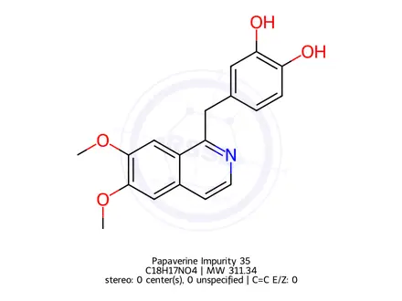 Chemical structure of Papaverine Impurity 62