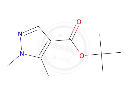 Chemical structure of tert-Butyl 1,5-dimethyl-1H-pyrazole-4-carboxylate