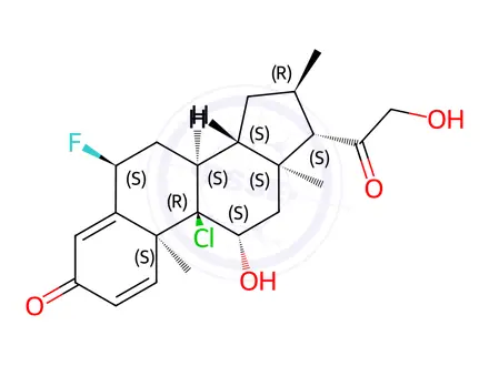 Chemical structure of Clocortolone