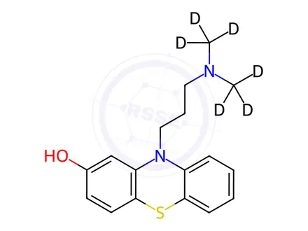 Chemical structure of 2-Hydroxy Promazine-d6