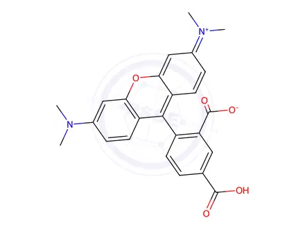 Chemical structure of 5-Carboxytetramethyl Rhodamine