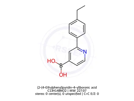 Chemical structure of (2-(4-Ethylphenyl)pyridin-4-yl)boronic acid