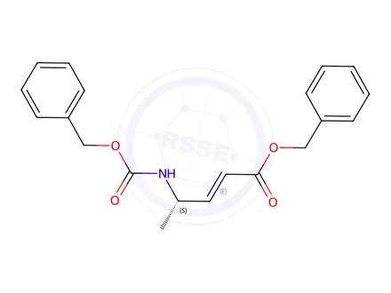 Chemical structure of (S,E)-Benzyl 4-(((benzyloxy)carbonyl)amino)pent-2-enoate