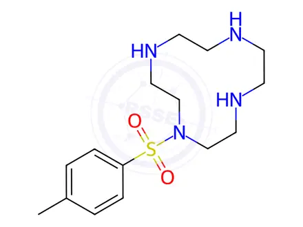 Chemical structure of 1,4,7,10-Tetraazacyclododecane, 1-[(4-methylphenyl)sulfonyl]-