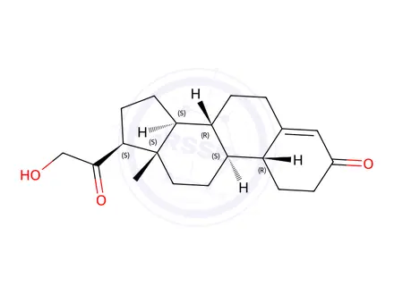 Chemical structure of 19-NOR-4-PREGNEN-21-OL-3, 20-DIONE