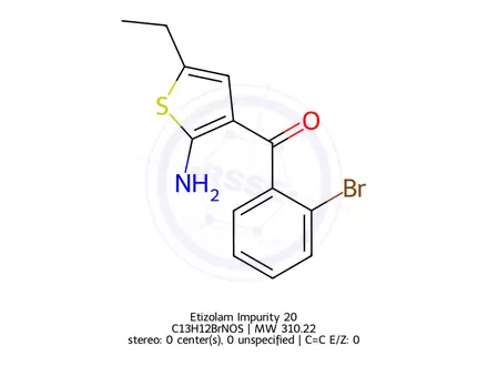 Chemical structure of Etizolam Impurity 20
