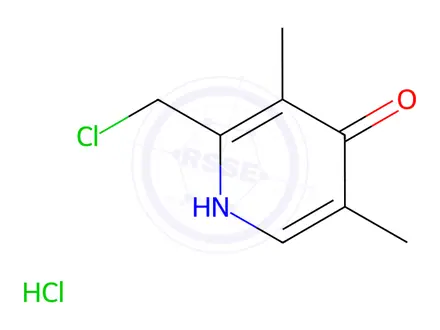 Chemical structure of Esomeprazole Impurity 23 HCl