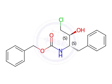 Chemical structure of Benzyl ((2S,3S)-4-chloro-3-hydroxy-1-phenylbutan-2-yl)carbamate