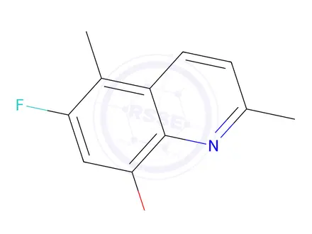 Chemical structure of 6-Fluoro-2,5-dimethylquinolin-8-ol