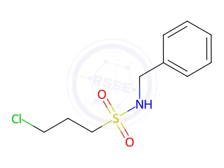Chemical structure of N-benzyl-3-chloropropane-1-sulfonamide